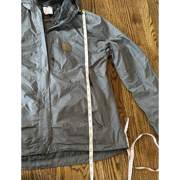 Little Donkey Andy Mens Rain Jacket Sz Medium Gray Full Zip Hooded Windbreaker - Picture 7 of 13